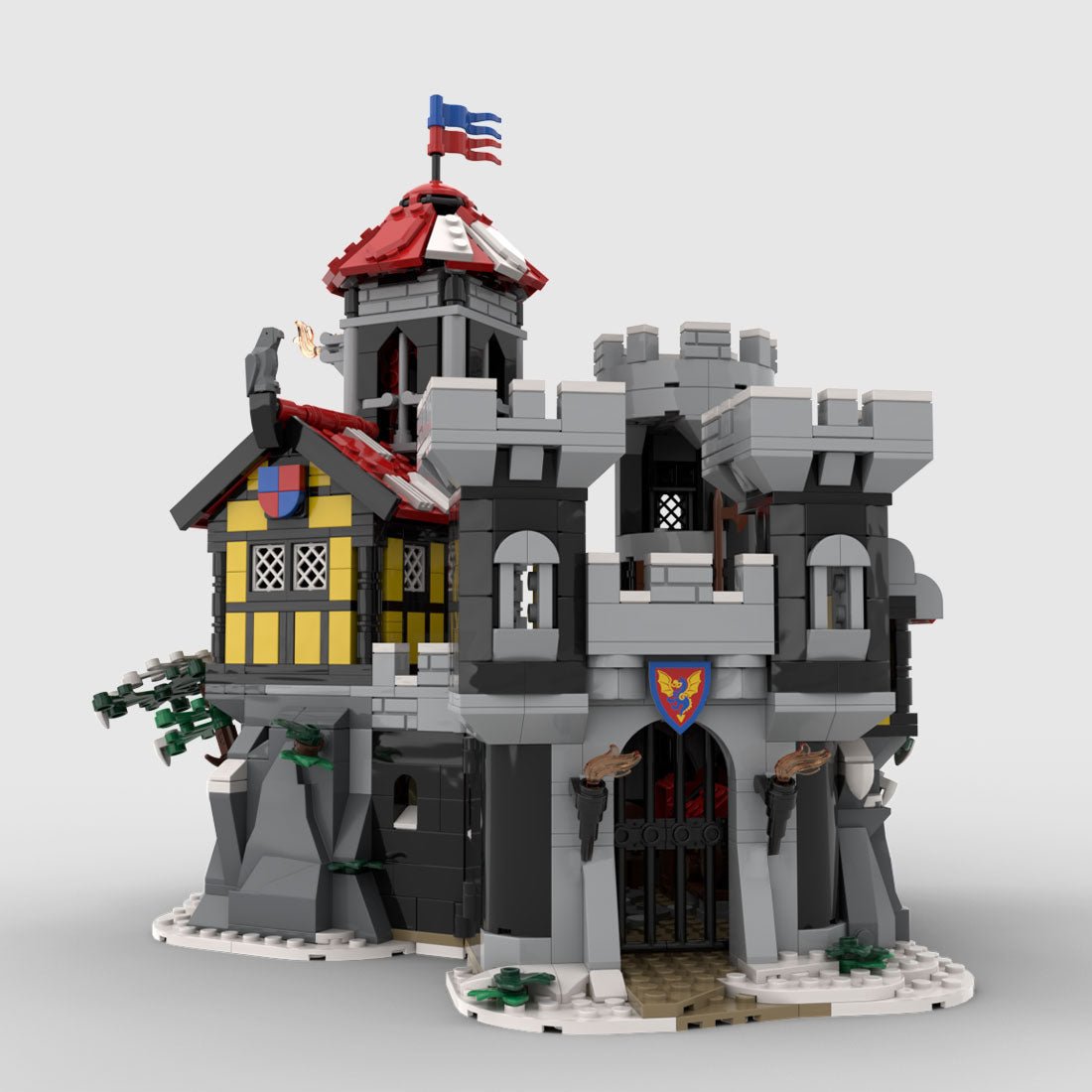 MOC-172863 Dragon Knights Castle Building Blocks | LesDiy