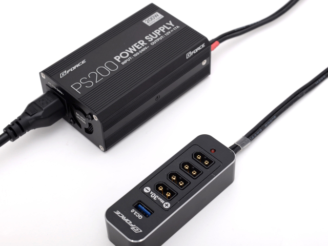 安定化電源【0〜350V, 0〜200mA】付属品追加 約3m2本線ケーブル