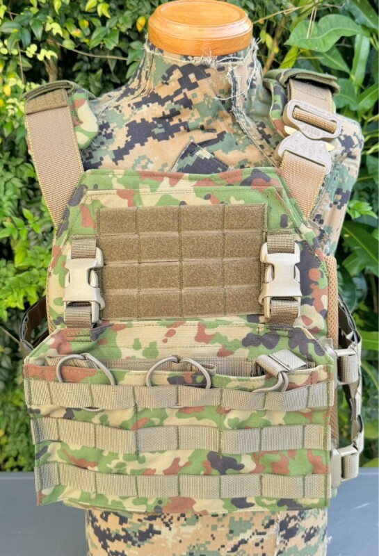陸自 18式防弾ベスト プレキャリ プレートキャリア 陸上自衛隊迷彩 3型
