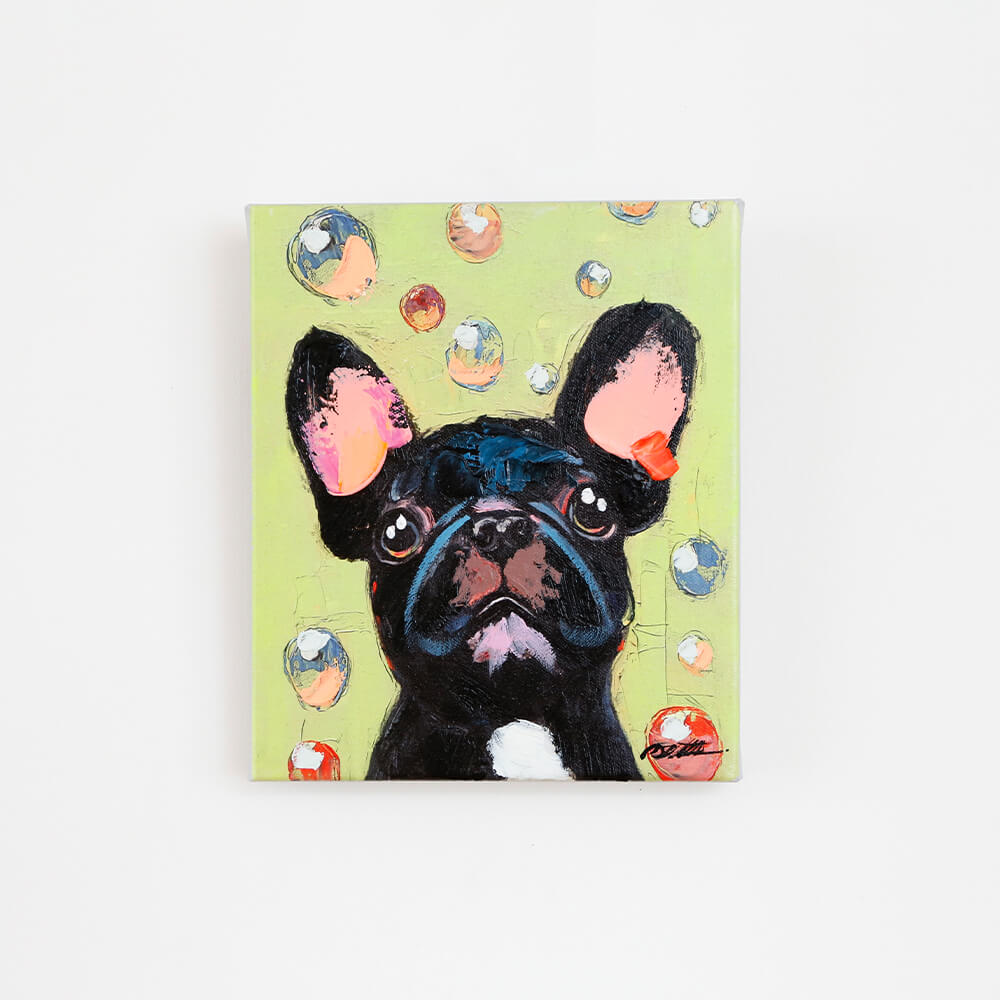 Dog GREEN (ドッググリーン) 25×30cm - アート・インテリア絵画の通販