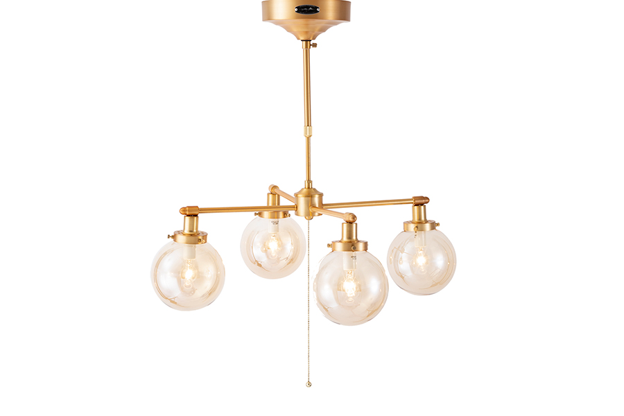 unico MOON CROSS LAMP 4灯シーリングライト ゴールド unico MOON