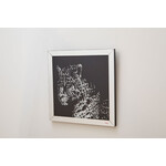 レオパードアート ミラーフレーム付き レオパードアート ミラー