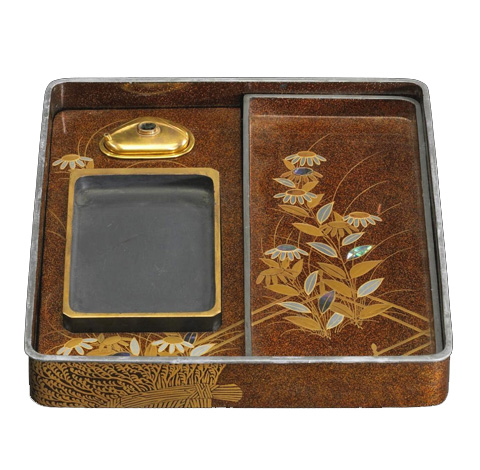 梨子地桐鳳凰蒔絵御硯箱｜お茶の水女子大学デジタルアーカイブズ