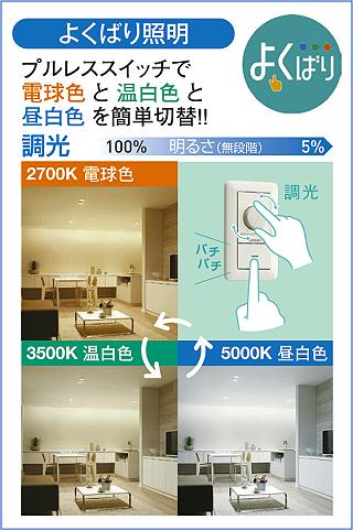 DAIKO 大光電機 LED色温度切替ダウンライト DDL-6267FWG | 商品紹介