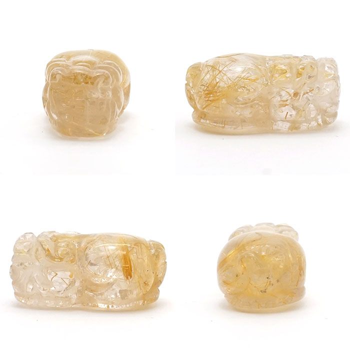 パワーストーン タイチンルチルのひきゅう Amazon.co.jp: ゴールドタイチンルチルクォーツ 貔貅 ひきゅう