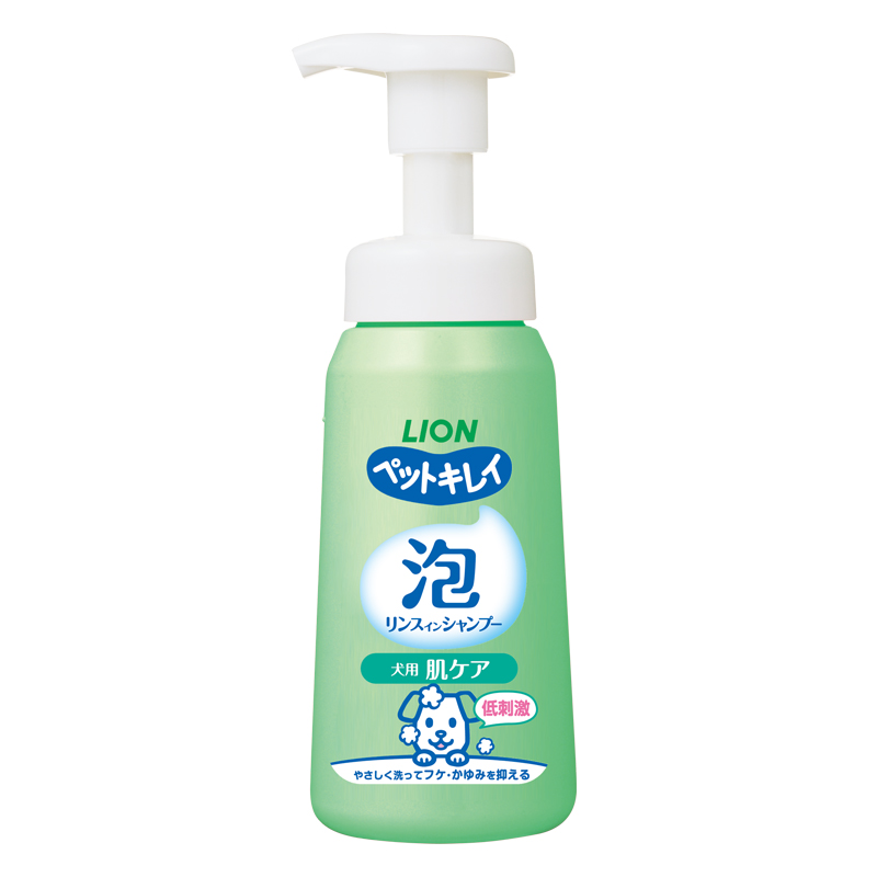ペットキレイ 泡リンスインシャンプー 犬用 ニオイクリア｜ライオン