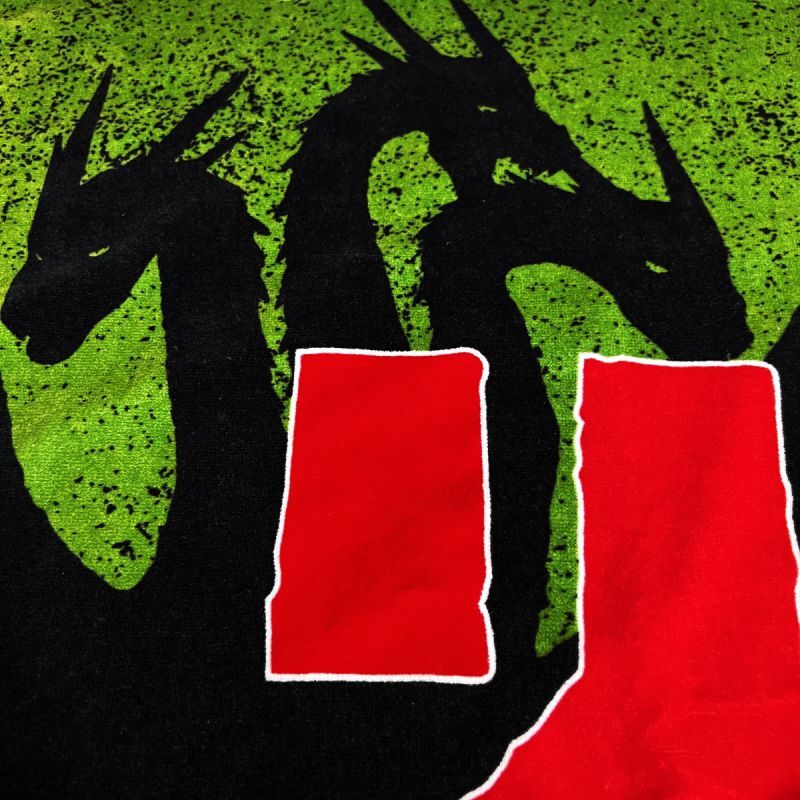 ゴジラ｜名入れバースタオル｜Lサイズ｜今治製｜レトロ｜ファミリーVer