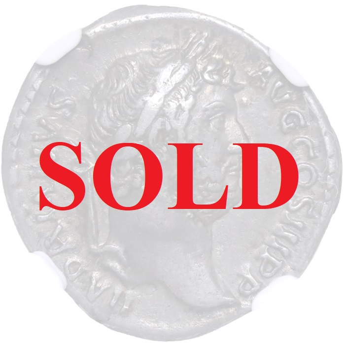 古代ローマ AD117-138年 ハドリアヌス デナリウス銀貨 アイギュプトス