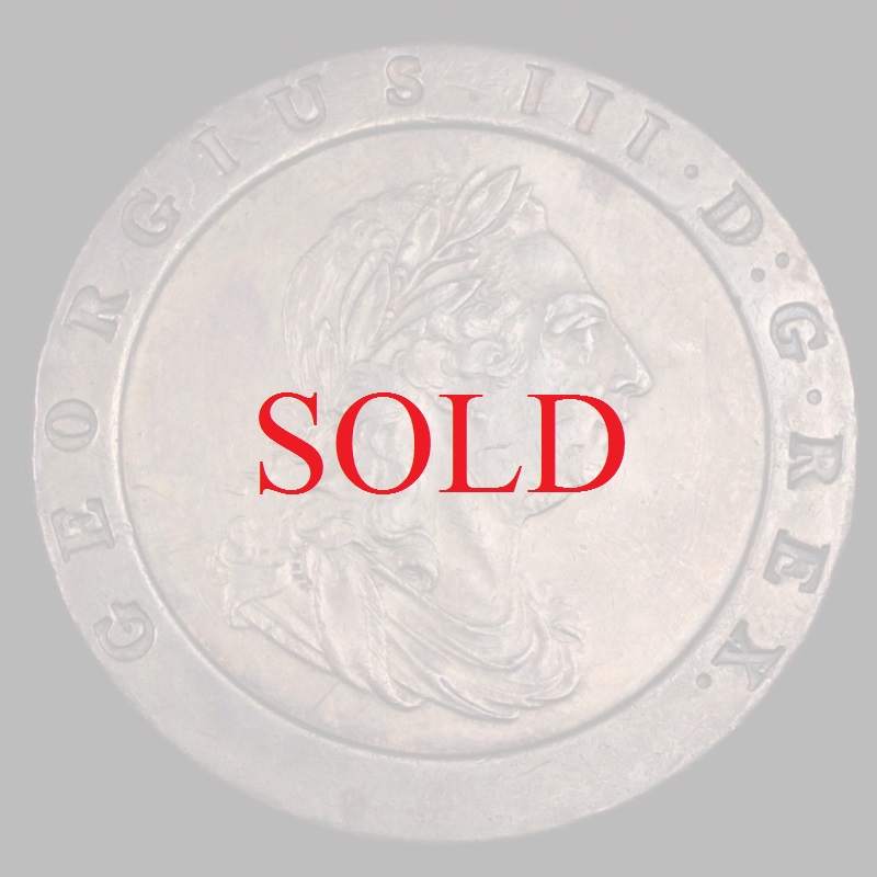 イギリス 2ペンス銅貨（車輪銭）ジョージ3世/ブリタニア（1797年