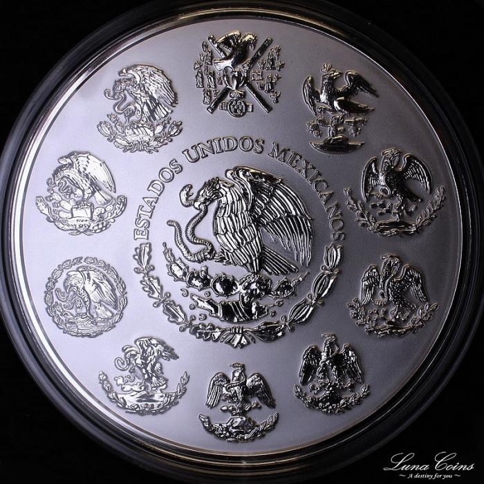 1キロ純銀貨】太陽の石（アステカカレンダー）100ペソ1キロ特大純銀貨