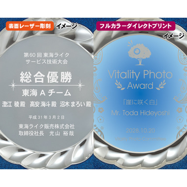 プレート皿表彰盾 AK-1658 トロフィー、表彰盾販売なら【ルナ