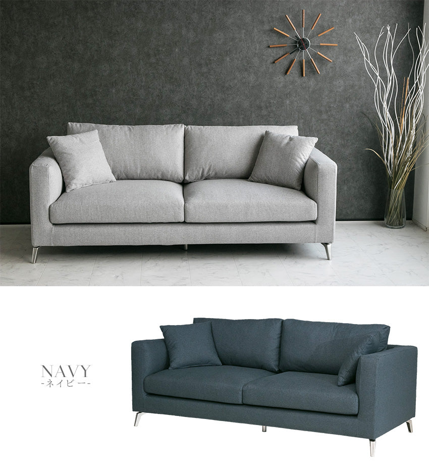 バリ家具】ディジョンソファ 3人掛け グレーホワイトウォッシュ バリ