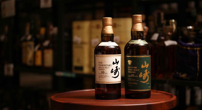 山崎〉10年サントリーシングルモルトウイスキー