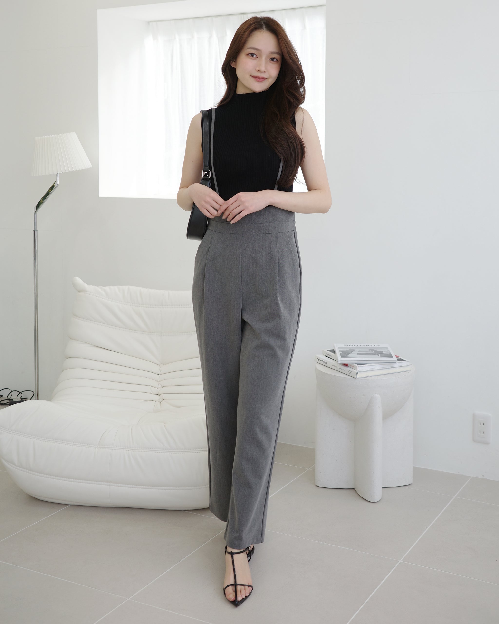 MA_JULIUS グレー ドレープネック ノースリーブトップス MA_JULIUS