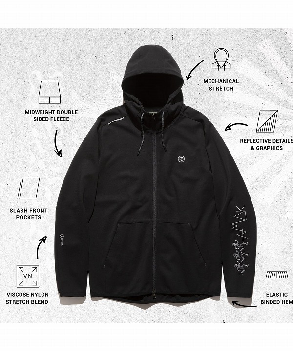 ランアモック/RUN AMOK EL MORRO FLEECE HOODIE [トップス(スウェット