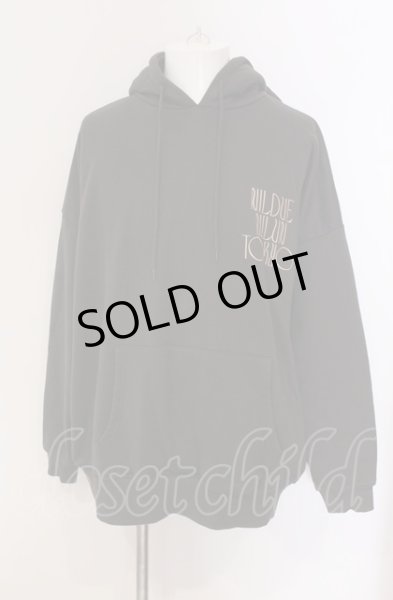 NIL DUE / NIL UN TOKYO / EMBROIDERY FLOWER HOODIE F チャコール O