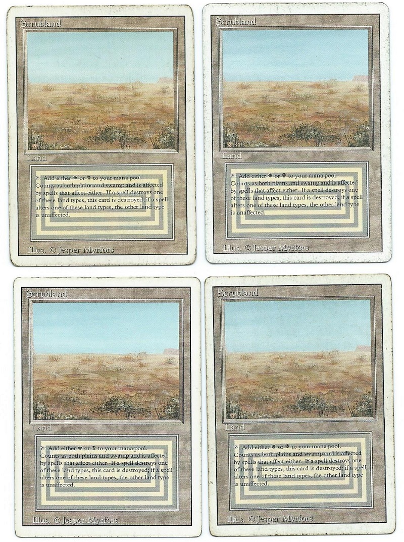 MTG Scrubland 3ED デュアルランド MTG】Scrubland デュアルランド