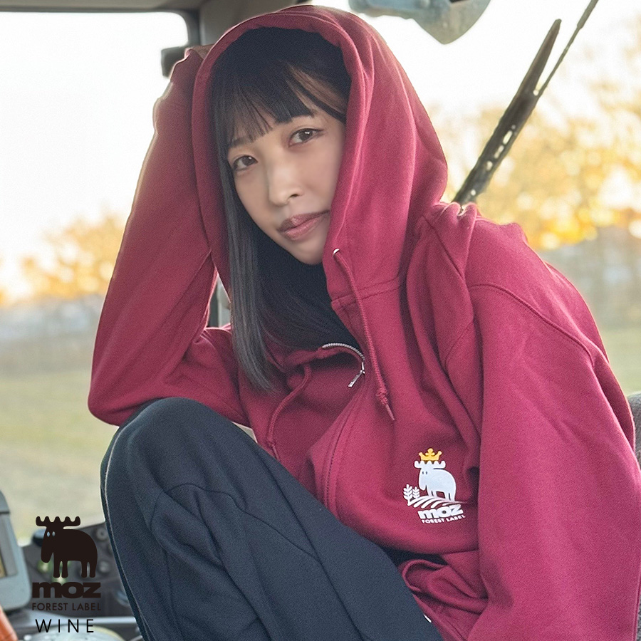 土くれプリンセス さおりの暮らし×moz FOREST LABEL コラボZIPパーカー