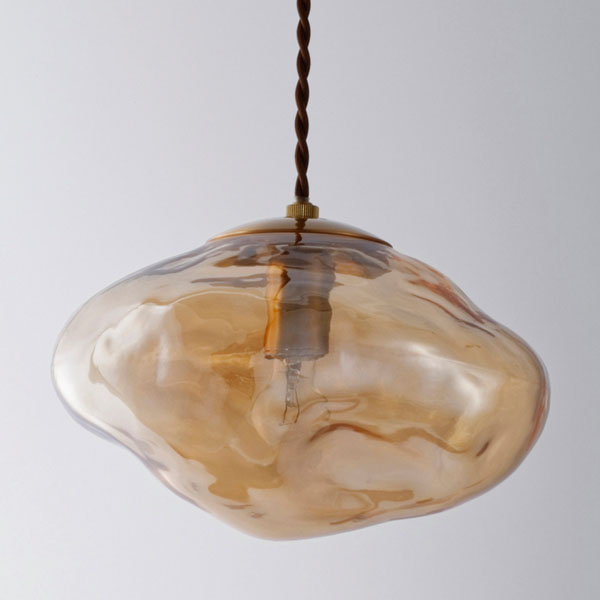 Neron ネロン ペンダントライト アンバー クリア グレー 【LED電球付