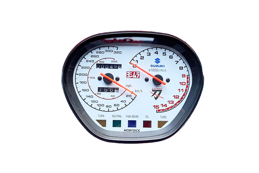 傷有-5』海外スズキ suzuki カタナ純正 スピード メーター 売り切り