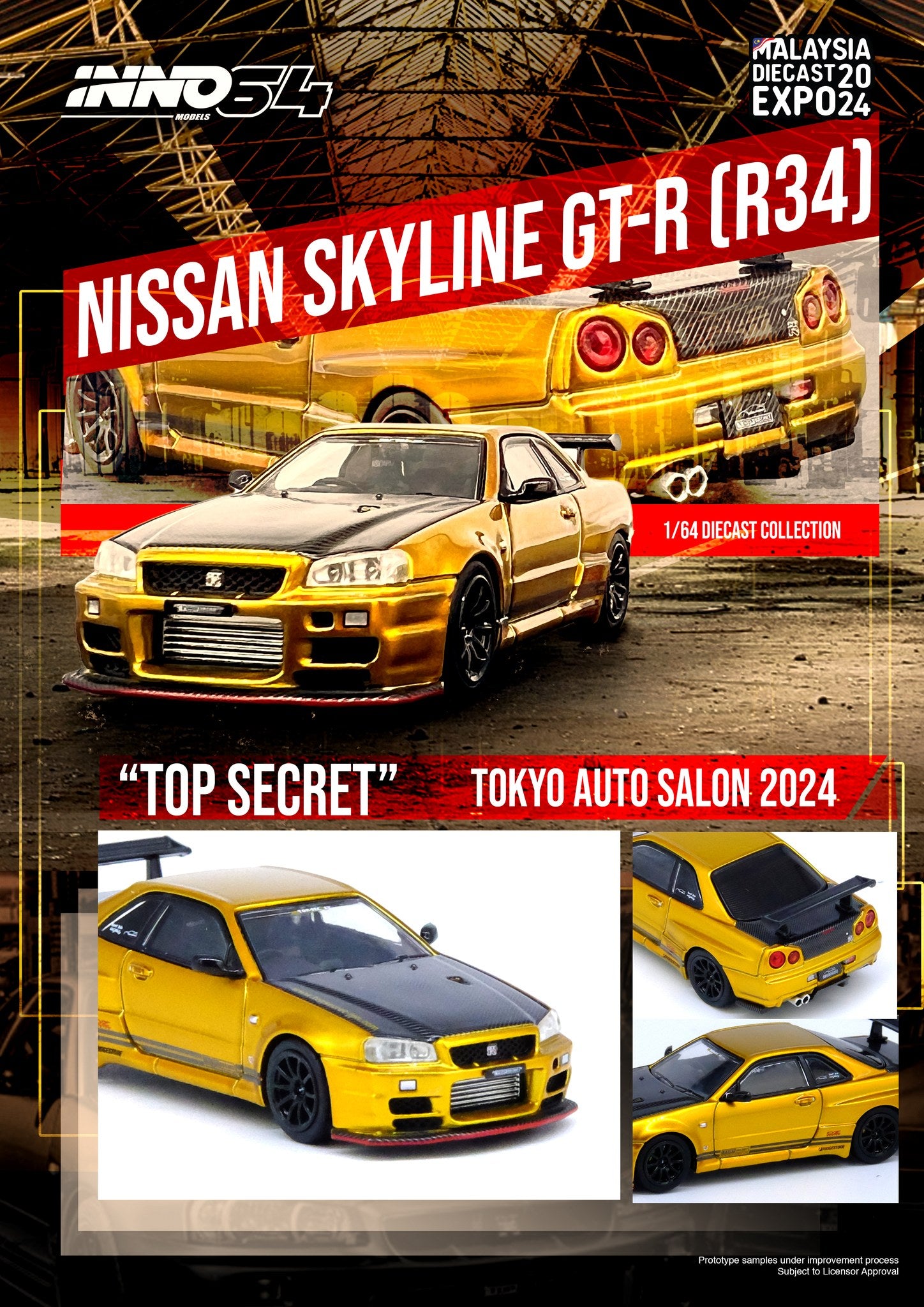 INNO64 1:64 Nissan Skyline GT-R (R34) 