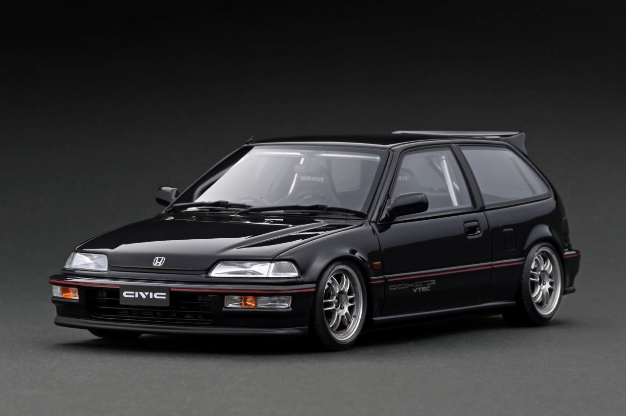 Ignition Model 1:18 Honda Civic (EF9) in Black – Model Cars Houston