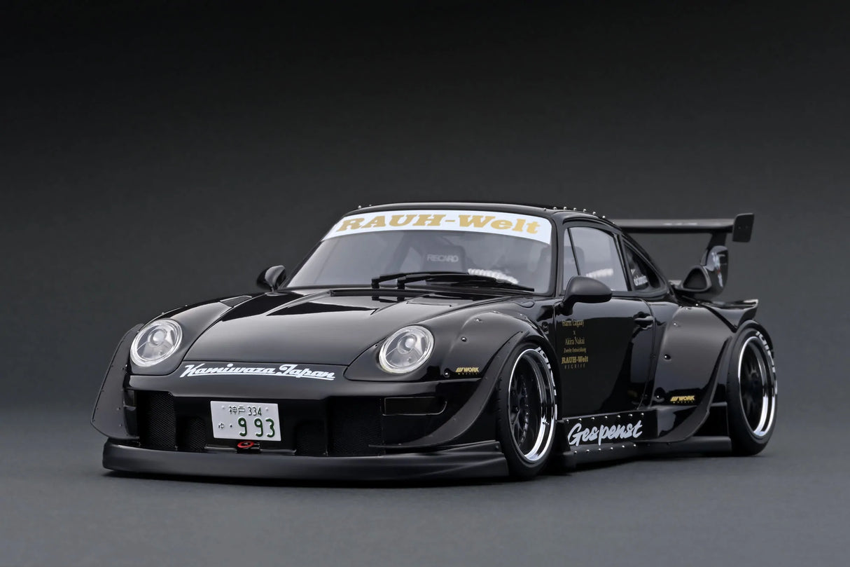 Ignition Model 1:18 Porsche 993 RWB in Black – Model Cars Houston