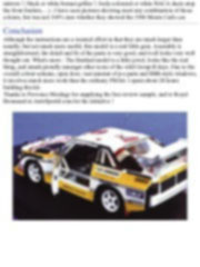 1986 Audi Quattro S1, Monte Carlo Rally Provence Moulage 1/43