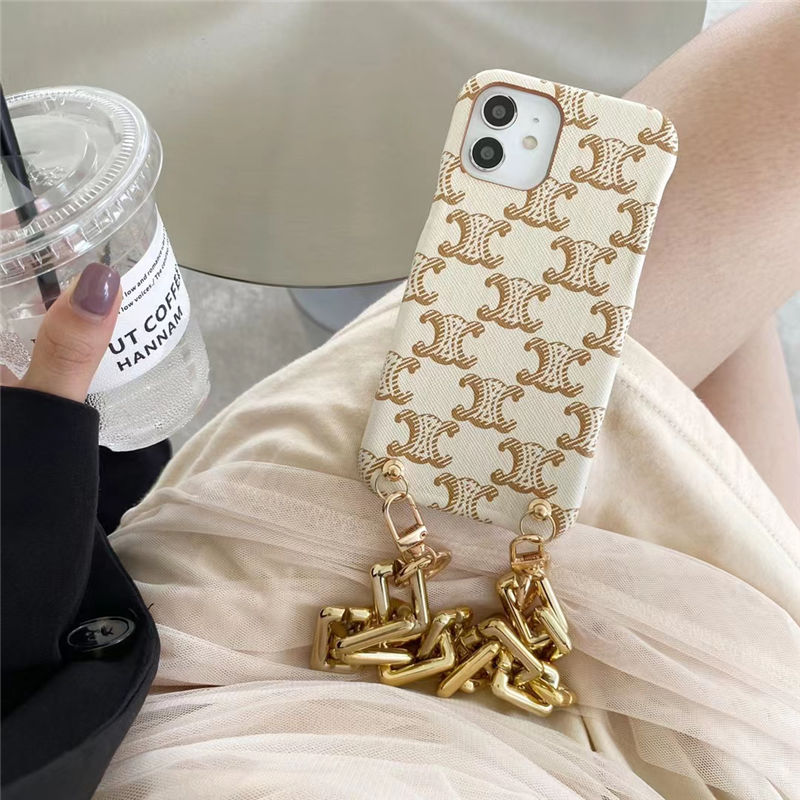 ミュウミュウ miumiu iPhone12/12proケース 節約 チェーン付き ミュウ