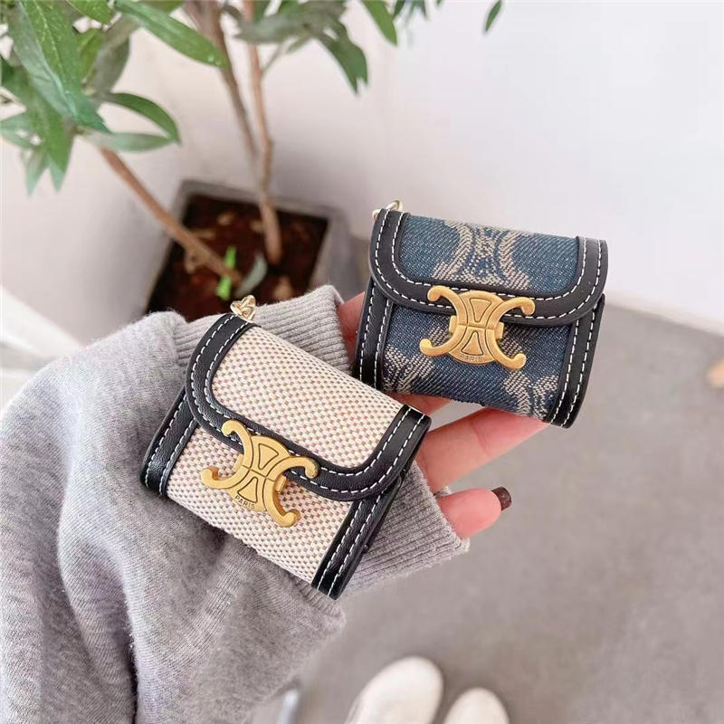 セリーヌ CELINE キャンバス トリオンフ AirPodsケース ブラ