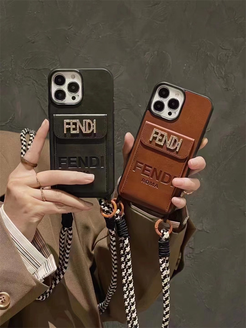 iphone15 ケース フェンディ fendi スマホ ショルダー iphone14/14pro
