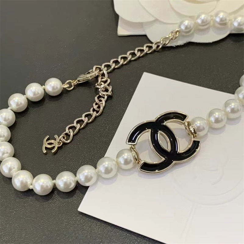 シャネル パール ネックレス ハイ ブランド チョーカー CCチャーム