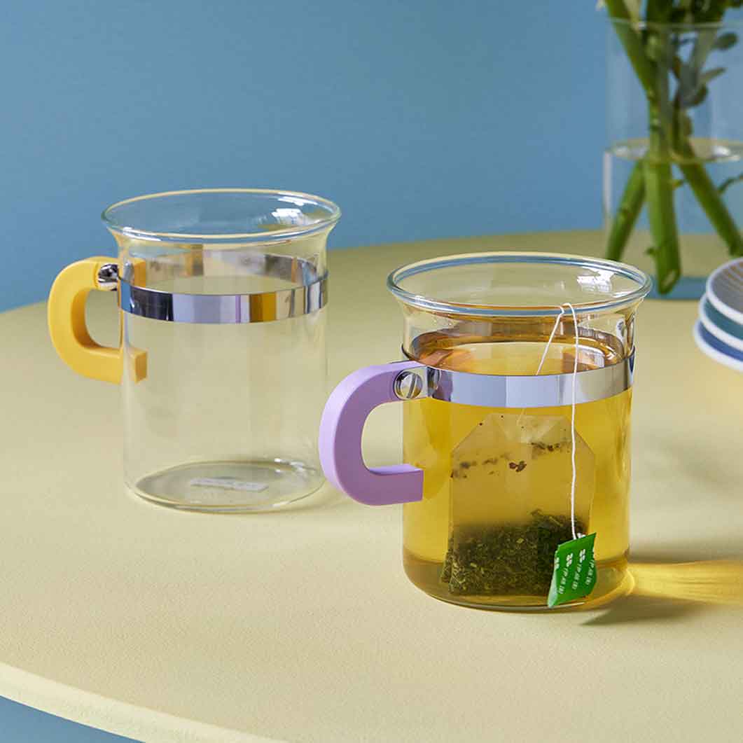 Bodum Chambord コーヒーカップ 2個セット イエロー／ライラック