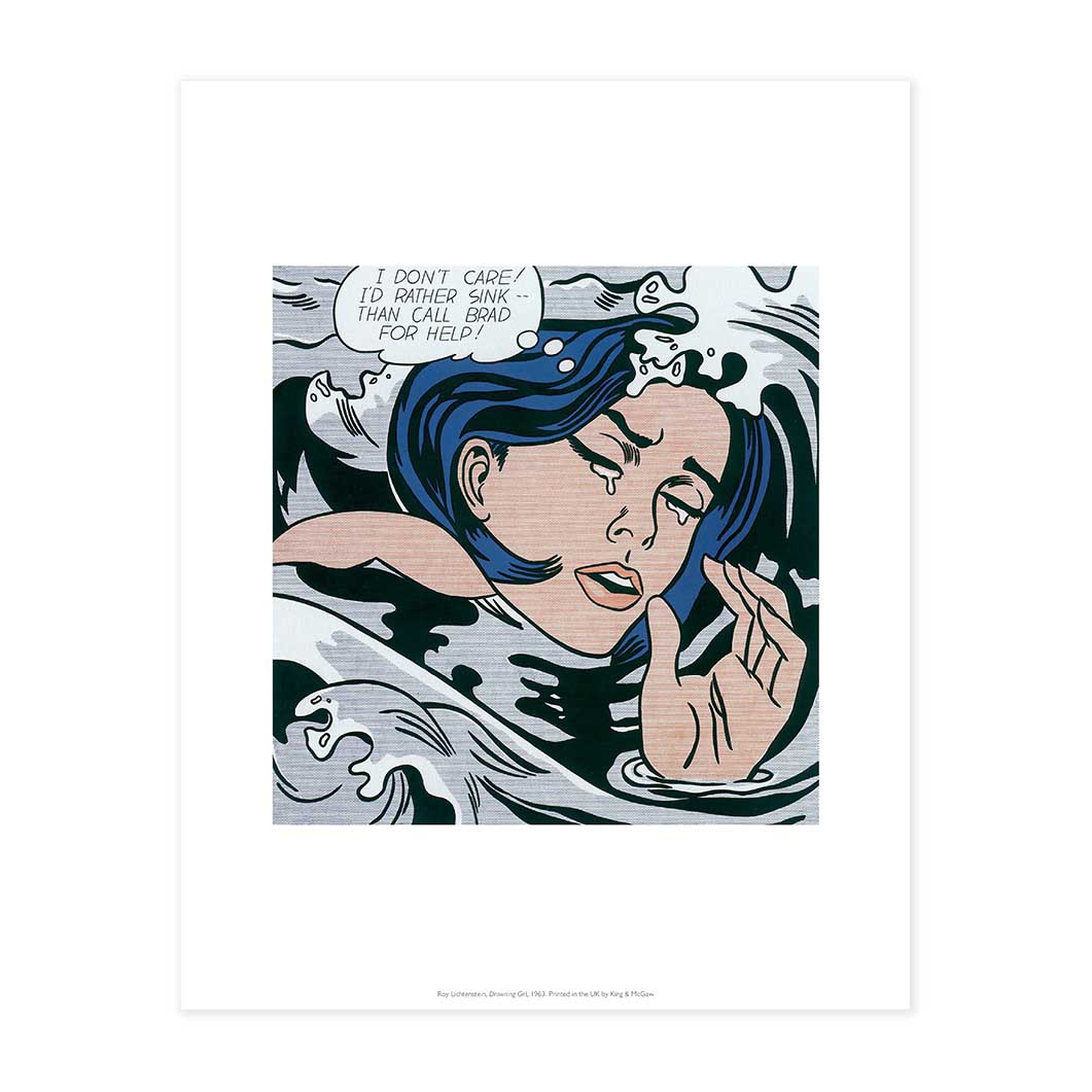 ロイ・リキテンスタイン：Drowning Girl ポスター：ポスター