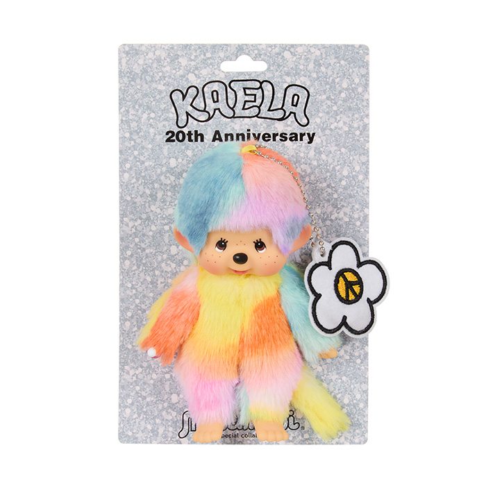 新品未開封 カエチッチ モンチッチ カラフルレインボー キーチェーン