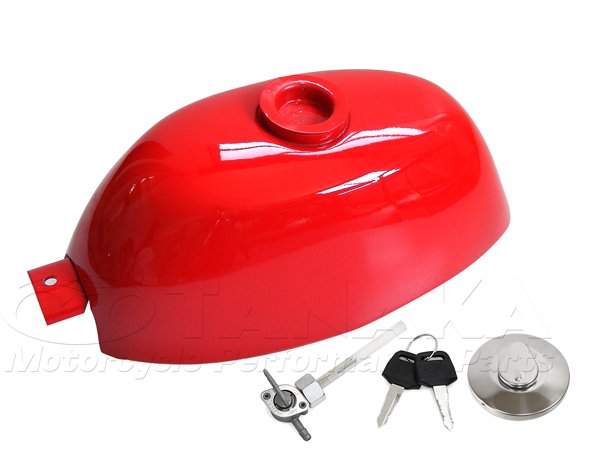 186wZ50A型モンキー用 タンク レッド｜ モンキーパーツはバイクパーツ