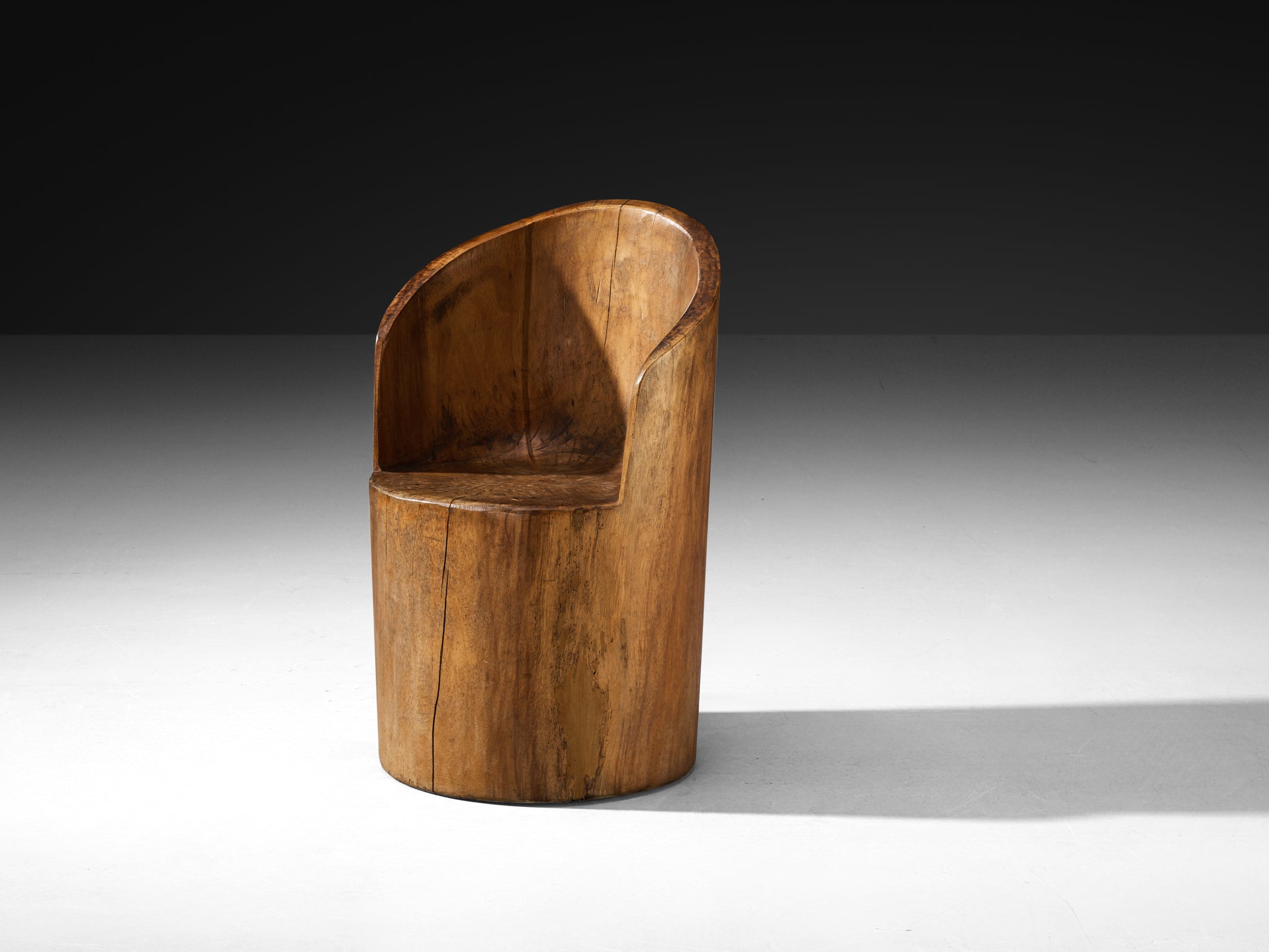José Zanine Caldas Pilão Hand-Carved Chair in Brazilian Hardwood