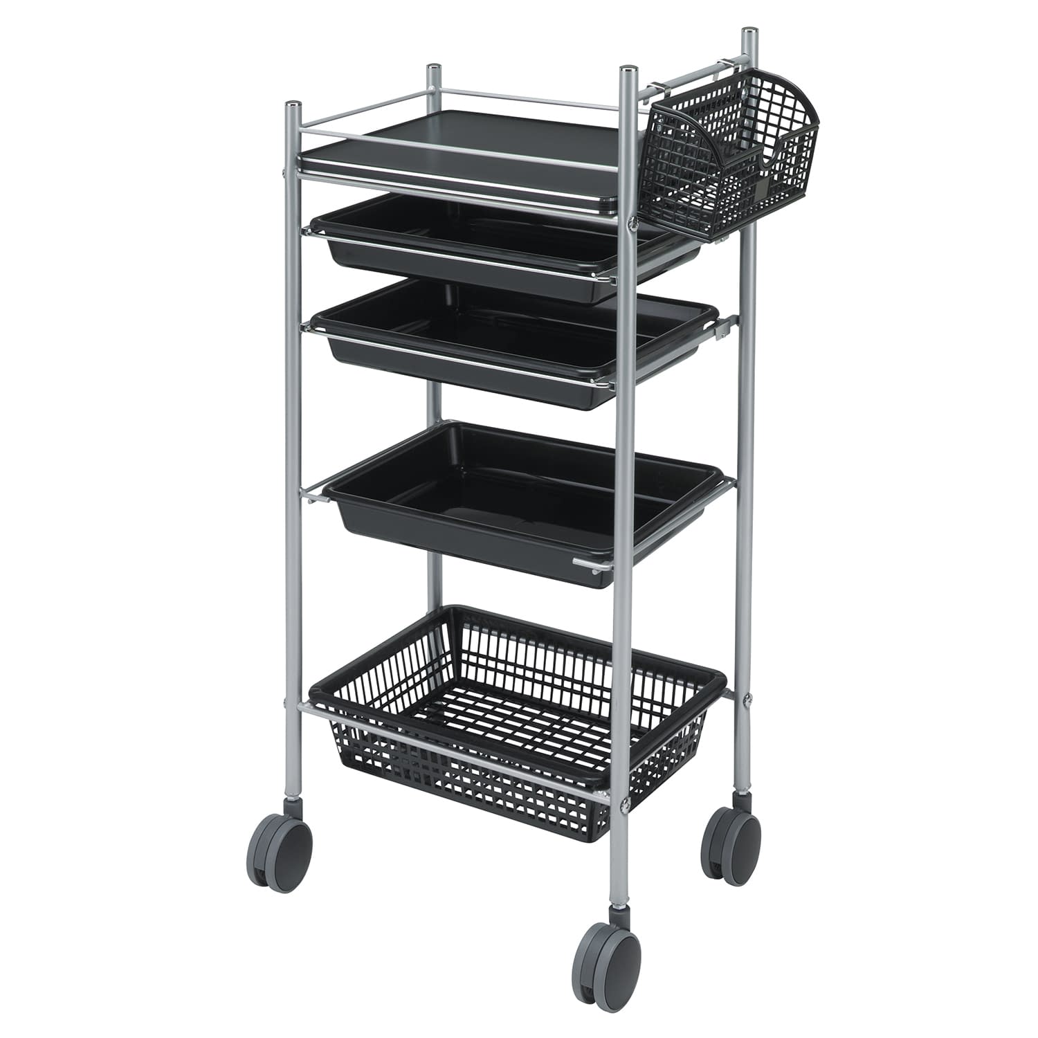 Muranaka 医療用 ワゴン 折り畳み可能 キャスター付き 回診 診察 病院