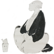 木戸松菊「幽蘭画賛」掛軸｜東久世通禧箱書付・真筆保証 木戸松菊「幽