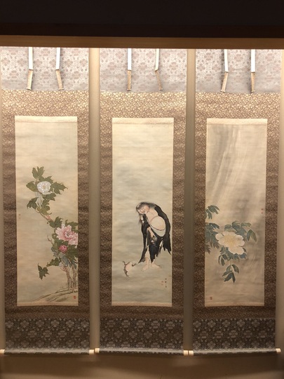 宋紫石 人物画 絹本掛軸 真贋不明 宋紫石 人物画 絹本掛軸 真贋不明