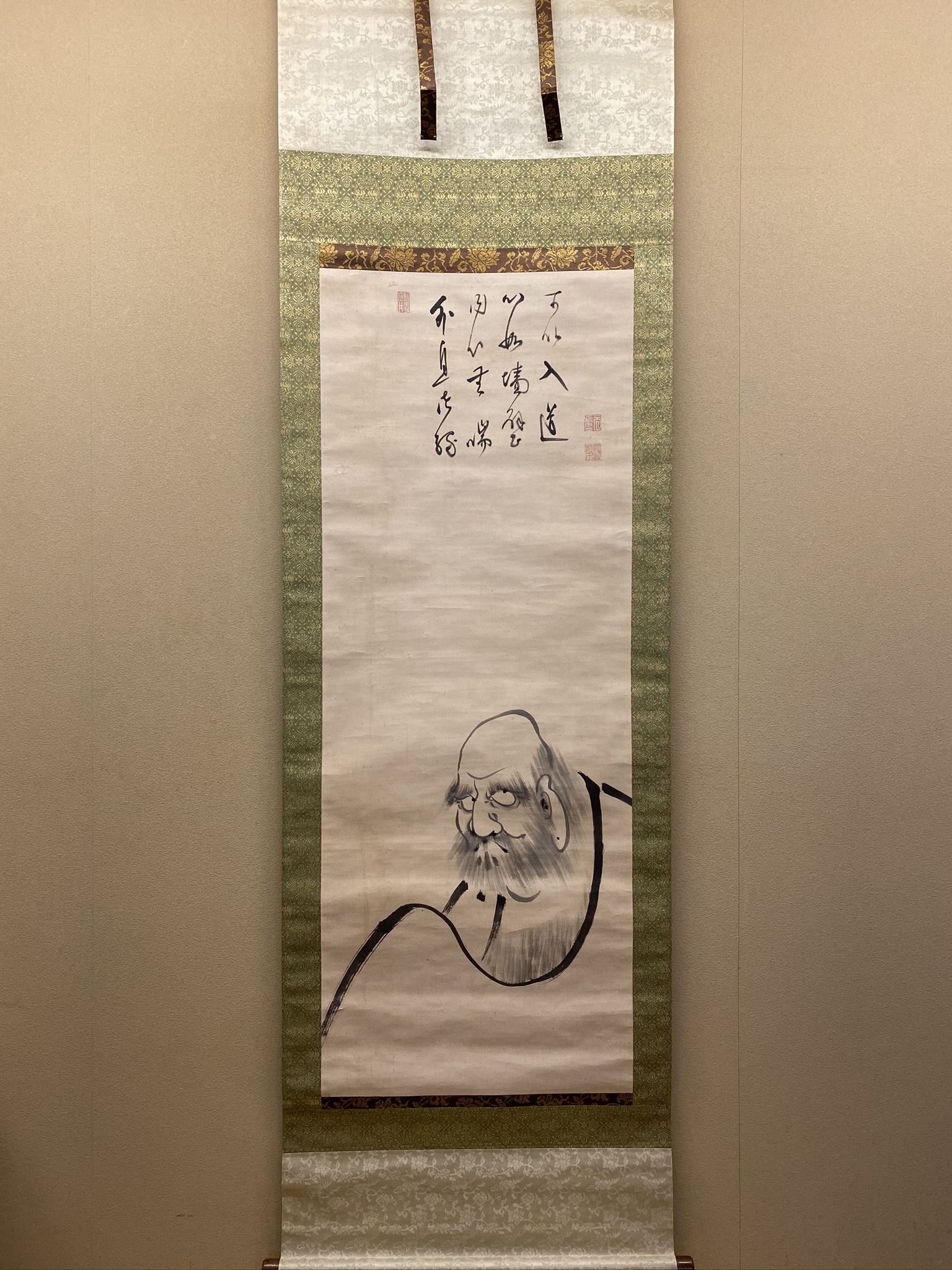 真作/壷天/一行書/琴書以自娯/書/布袋屋掛軸A-660 真作/壷天/一行書/琴