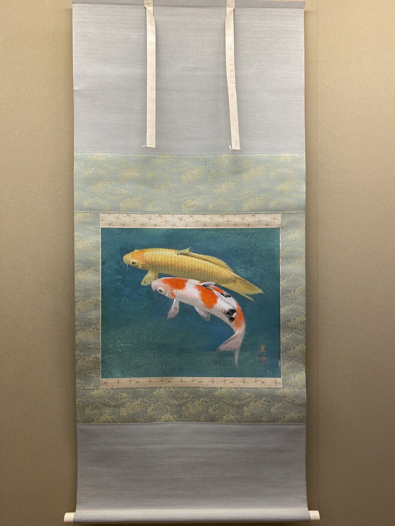 山下関城作 双鯉 元箱付き 山下関城作 双鯉 元箱付き - メルカリ