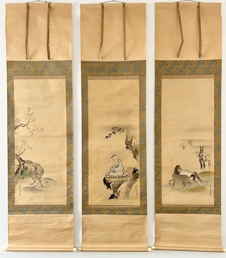 狩野探信の真筆と思います写真を見てください 狩野探信