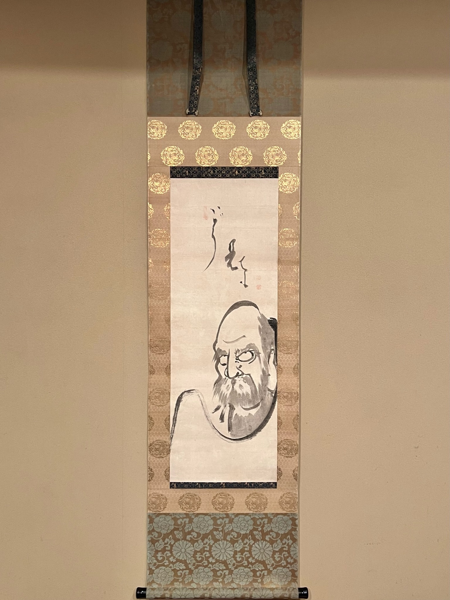 真作/岡田米山人/山水画賛/布袋屋掛軸HG-557 真作/岡田米山