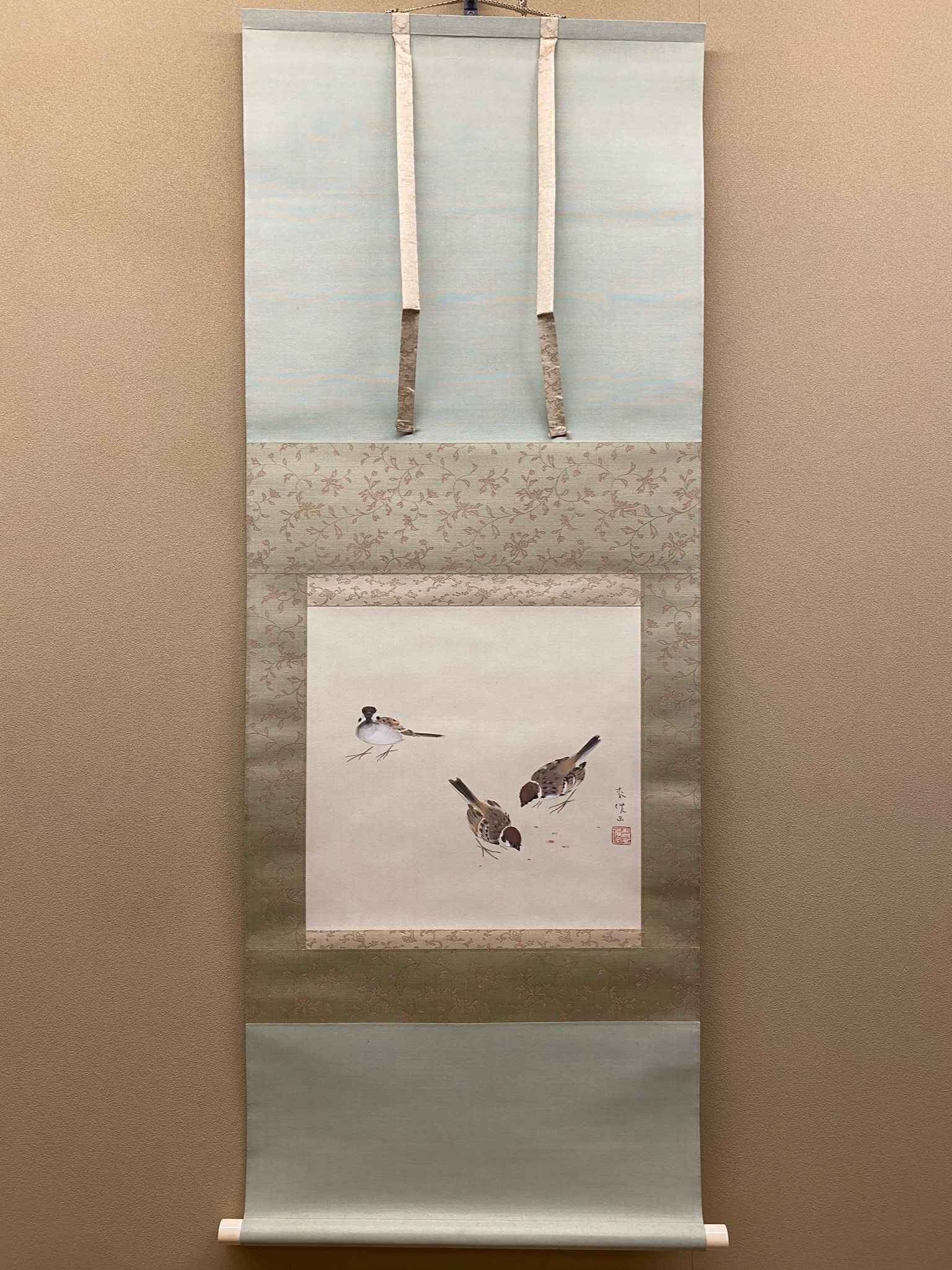 松上孔雀 掛軸 清香 松上孔雀 掛軸 清香 松上孔雀 掛軸 清香 松上孔雀