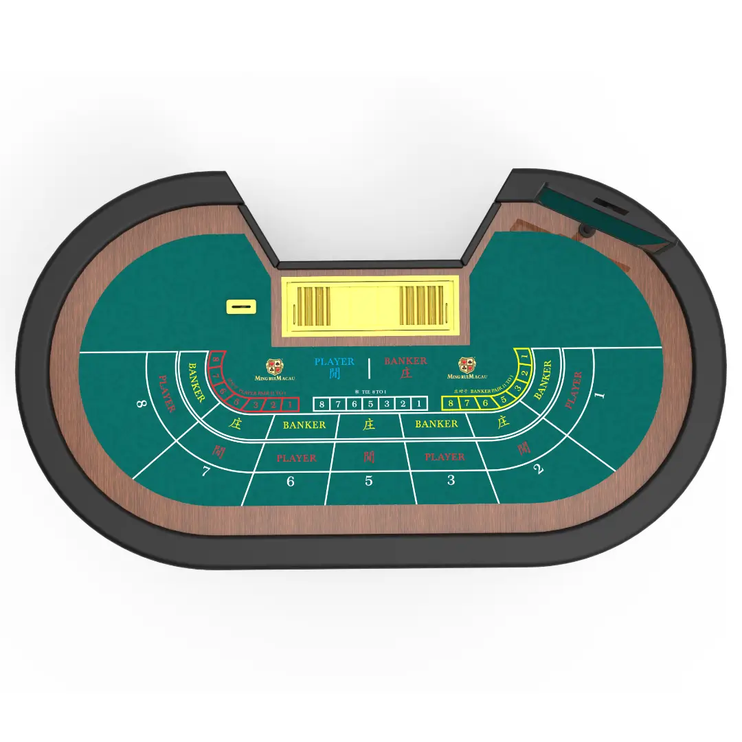 デラックスカスタマイズ可能な木製バカラテーブル販売 | Macaumr