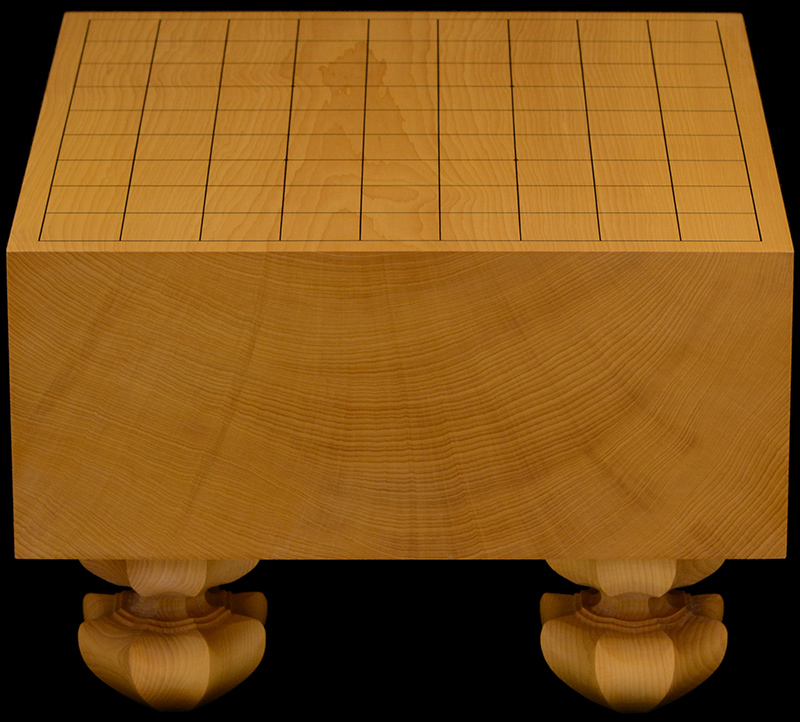 本榧足付将棋盤 4寸7分（木裏） sa40051 | 前川榧碁盤店