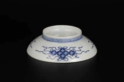 鍋島焼 古鍋島 染錦 七宝花文 楕円輪花皿 時代箱付 V R7940 色鍋島