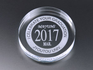 glass atelier えむに ペーパーウエイト 『空のしずく』 2点 glass