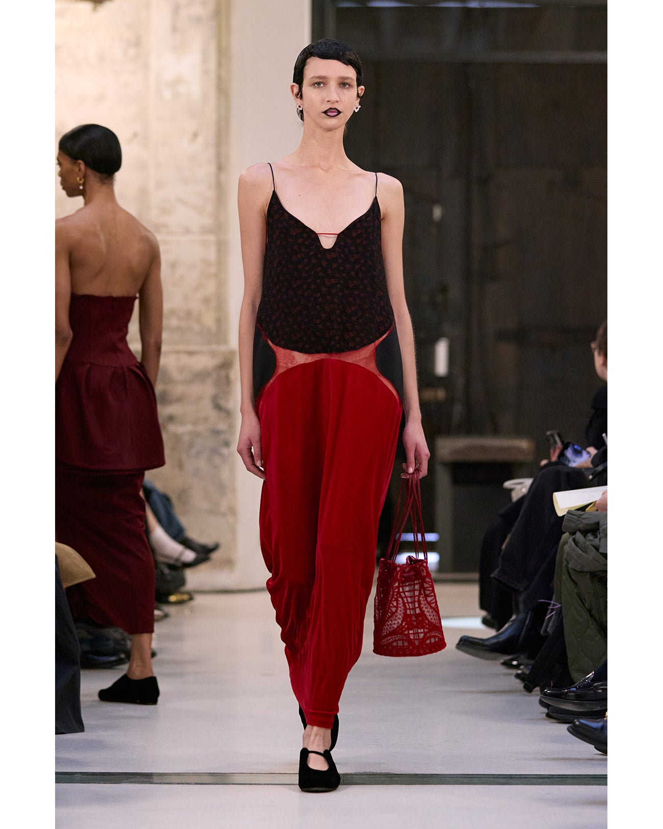 Floral Motif Earrings - clear - Mame Kurogouchi